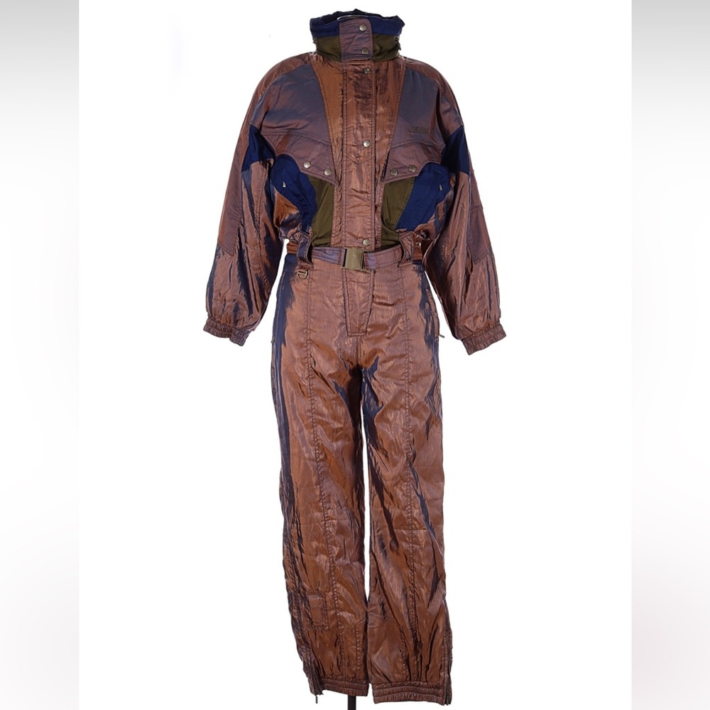 RARE Vintage Nevica 90’s Iridescent Ski Suit with Recco